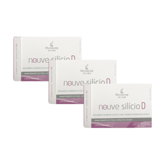 Kit C/3 Nutracêutico Nouve Silício D - 90 Cápsulas